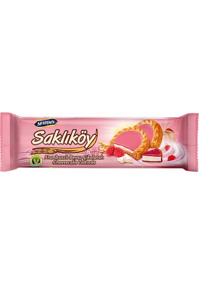 Ülker Saklıköy Frambuaz Kremalı Cheesecake Bisküvi 18 x 100 G