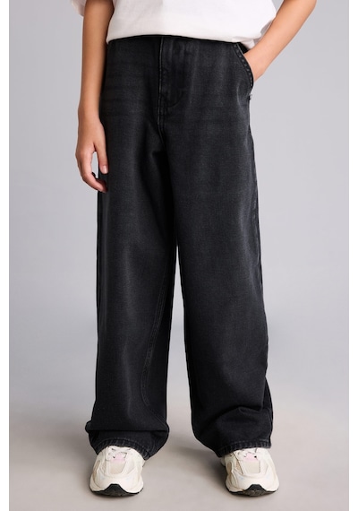 Defacto Baggy Fıt Jean Pantolon Kız Çocuk I1879a826aunm40 Siyah-nm40