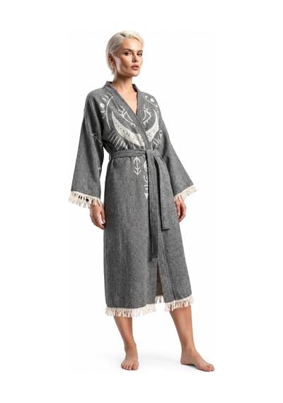 Brandsmiths Anthracite Crescent Eye Kimono Sarı