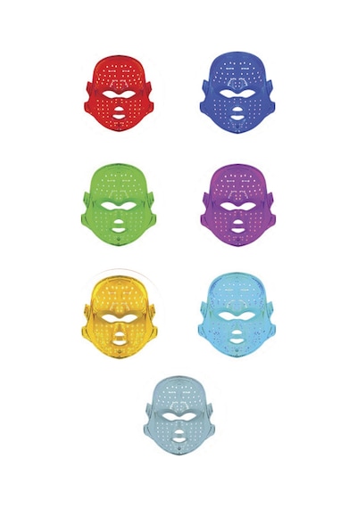 Auhma Ahb-08 Led Yüz Bakım Maskesi 7 Renk Fototerapi Işık Modlu Kablosuz Cilt Bakım Ve Güzellik Mask