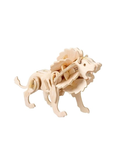 Büyük Boy 3D Ahşap Aslan Maket Puzzle 54 Parça