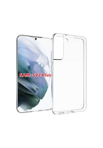 Samsung Galaxy Uyumlu S22 Plus Kılıf Şeffaf Silikon Hibrit Case Kapak Renksiz