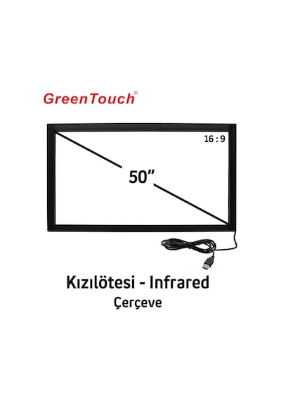 50" Green Touch Ir Dokunmatik Çerçeve 10 Nokta