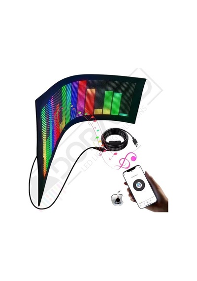 Bluetooth Lu Telefon Kontrollü Kamyon İçin P32192rgb Flexible Matrix Led Ekran 24v 32 192 Dots 102 22cm 1 Adet