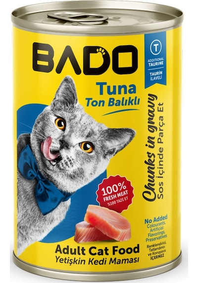 Bado Yetişkin Yaş Kedi Maması Ton Balıklı 400gr