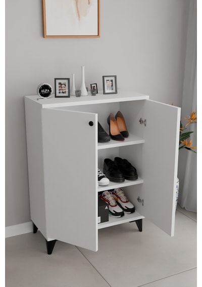 3 Raflı Kapaklı Ayakkabılık Dolabı Modern Çok Amaçlı Vestiyer & Antre Dolabı Beyaz 3 Raflı Kapaklı Ayakkabılık Dolabı Modern Çok Amaçlı Vestiyer & Antre Dolabı Beyaz