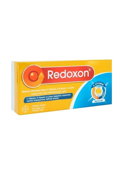 Redoxon Üçlü Etki C Vitamini + D Vitamini + Çinko Efervesan 30 Tablet