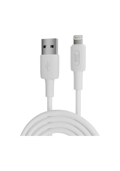 Juo JCBS111-W 12w 2.4a Usb-a To Lightning iPhone Apple Uyumlu iPad  Silikon Hızlı Şarj Ve Data Kablosu Beyaz 1 Metre