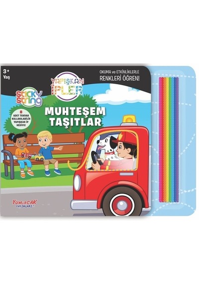 Muhteşem Taşıtlar - Yapışkan İpler 3+ Yaş- Yumurcak Yayınları