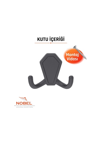 Vi Lla Askı, Metal Vestiyer Askısı, Matsiyah, Duvar Ve Dolap Askılığı 5'li Set Vidalı Matsi Yah