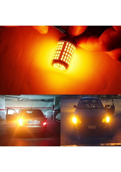 144 Led Geri Vites Ampulü Turuncu