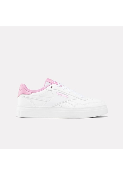Reebok 100074333 Court Advance Bold Kadın Sneaker Ayakkabısı Beyaz Pembe Beyaz - Pembe