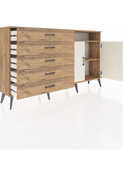 Arges Konsol 2 Raflı 5 Çekmeceli 2 Kapaklı 176x30x99 Çam-aytaşı/ç Çam-aytaşı/çam Arges Konsol 2 Raflı 5 Çekmeceli 2 Kapaklı 176x30x99 Çam-aytaşı/ç Çam-aytaşı/çam