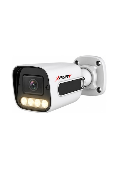 Fury 2 Kameralı Güvenlik Kamera Seti Sesli 4 Warm Led Gece Renkli Görüş 1 Tb Hdd 5500s