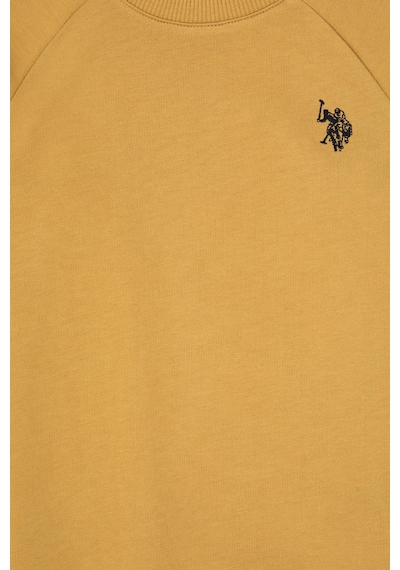 U.S. Polo Assn. Erkek Çocuk Hardal Basic Bisiklet Yaka Sweatshirt 50313832-VR151