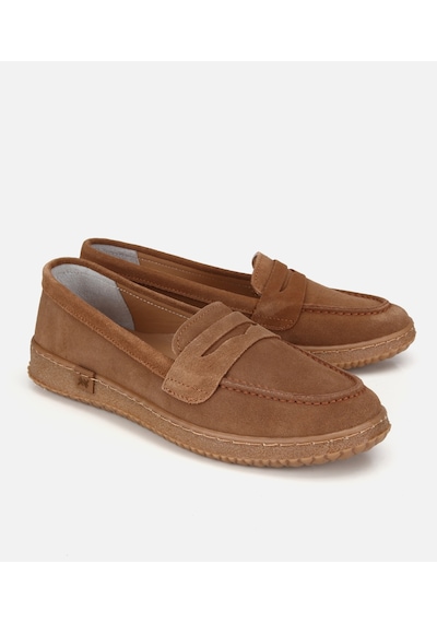Hotiç Kadın Süet Deri Taba Yumuşak Tabanlı Günlük Loafer 01ayh320560a340 01ayh320560a340
