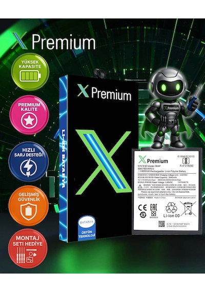 Xpremium Xiaomi Mı Cc9 Uyumlu Batarya Pil Süper Yüksek Kalite 4030 Mah Bm4f