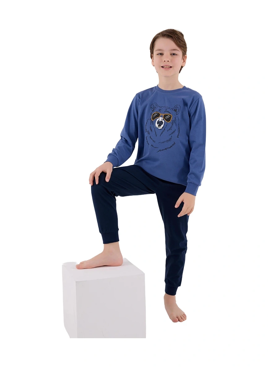 Rolypoly Rp3659-2 Erkek Çocuk Kışlık İkili Pijama Takım Okyanus