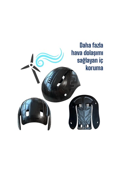 Lm01-g Darbe Emici Şapka Baret Kep Kısa Siperlikli - Gri