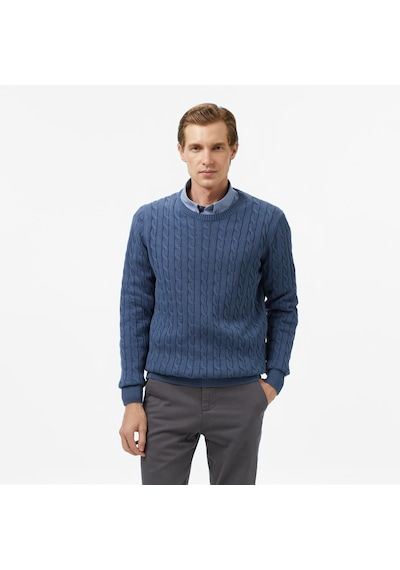 Nautica Erkek Mavi Classic Fit Kazak Desenli S57226t Mavi