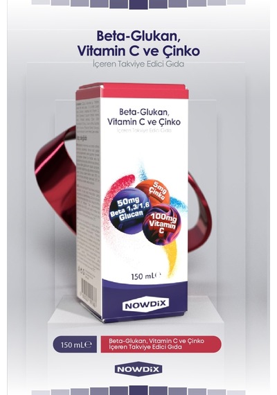 Nowdix Beta Glukan Vitamin C Çinko Şurup 150 ML