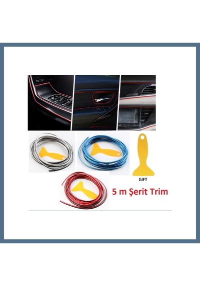 Buradabulabilirsin Araba Dekorasyon Şeridi 5 Metre Trim Şeridi Bbz Standart