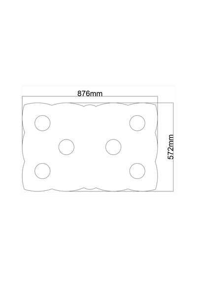 Motifpiyer Tavan Spot Göbek Tsg-54-6-90Cmx56Cmx4.5Cm