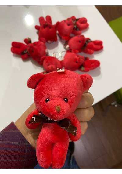 Peluş Ayıcıklı Anahtarlık 6 Adet 99224091