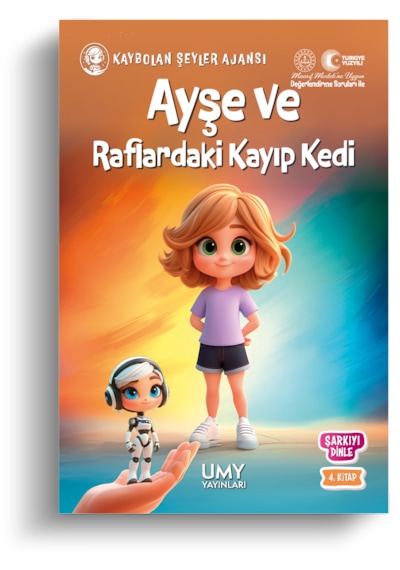 Umy Yayınları Ayşe Ve Raflardaki Kayıp Kedi - Dostluk, Analitik Düşünce Ve Dikkat Geliştiren Çocuk Kitabı