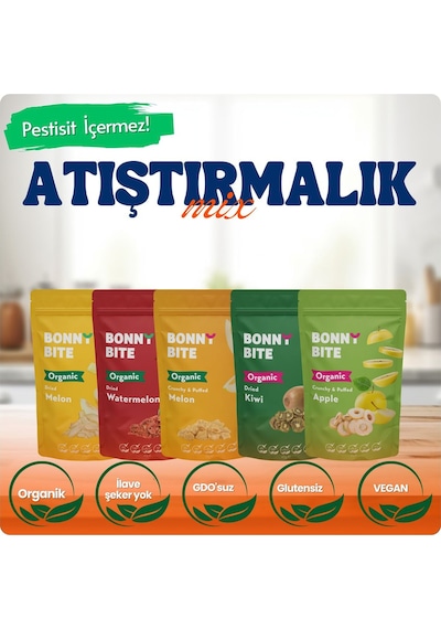 Kurutulmuş Organik Atıştırmalık Mix 1 Diğer