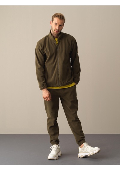 Xint Haki Regular Fit Dik Yaka Polar Sweatshirt 350152