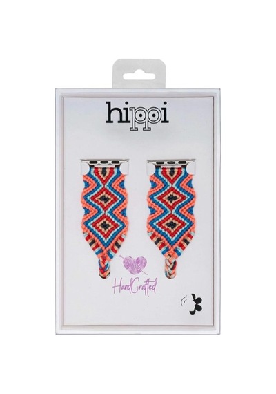Hippi Anatolia Siyah Örgü Apple Uyumlu Watch  Kordonu 42-44-45-49 Mm