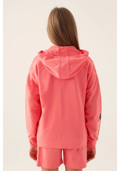 Kappa Kız Çocuk Fullzıp Sweatshırt - Neon Pembe Neon Pembe