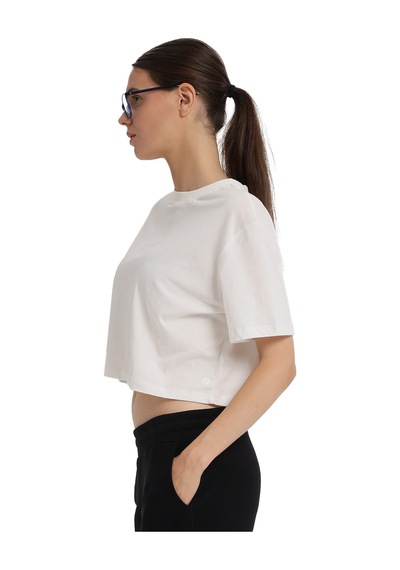Sportive Sedona Cropped Kadın Beyaz Günlük Stil T-shirt 25kk1034-kbyz 1776524 Beyaz
