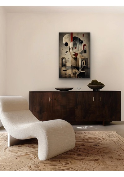 Karışık Rüyalar Soyut Kanvas Tablo 20x30 Cm Çok Renkli