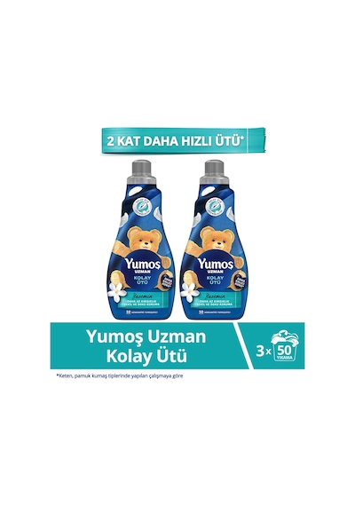 Yumoş Uzman Kolay Ütü Konsantre Yumuşatıcı 1200 Ml X2 Diğer