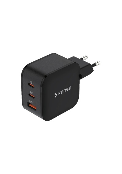 80w Üç Portlu Usb-c Girişli Akıllı Hızlı Şarj Adaptörü