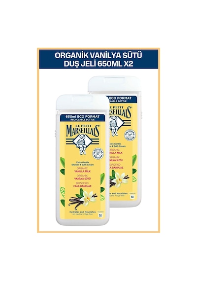 Le Petit Marseillais Vanilya Sütü Banyo ve Duş Jeli 2 x 650 ML