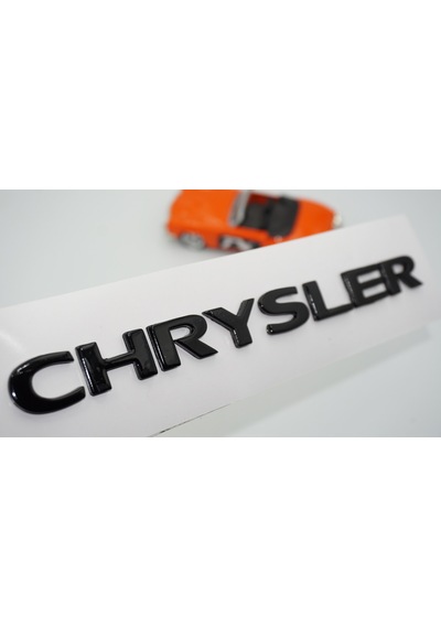 Dk Tuning Chrysler Bagaj Siyah Yazı Logo Arma Yazı 300c İle Uyumlu Bagaj Arma
