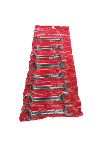 8 Parça Açık Uçlu Anahtar Takımı 6-22 Mm