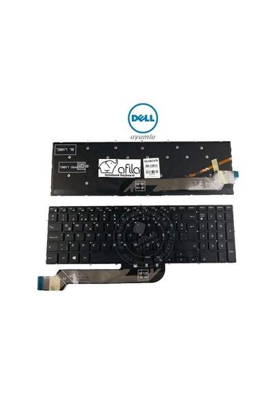 Dell 7566, P65f, P66f, P72f, P75f Notebook Klavyesi, Laptop Tuş Takımı Siyah Tr Işıklı / Kl0999ld 23777672