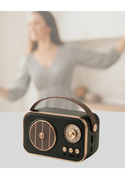 Şık Tasarımlı Retro Radyo Bluetooth Usb Fm Özellikli