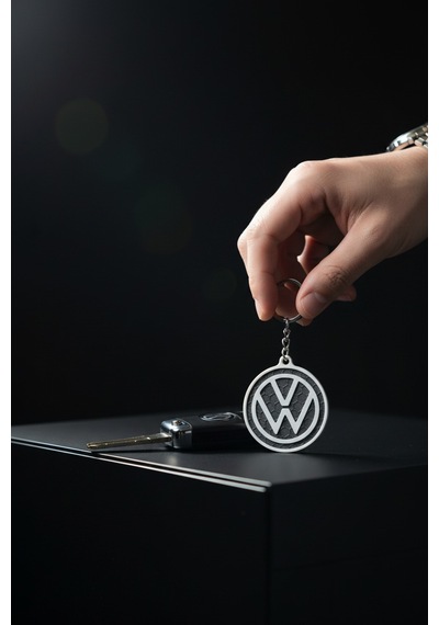 Volkswagen Logo Anahtarlık 3d Baskı Vw Uyumlu Şık Araç Anahtarlığı