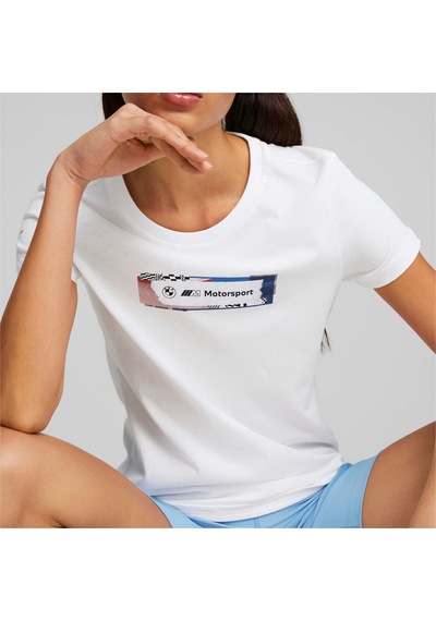 Puma Bmw M Motorsport Statement Kadın Tişört 539653 02 Beyaz Puma Bmw M Motorsport Statement Kadın Tişört 539653 02 Beyaz