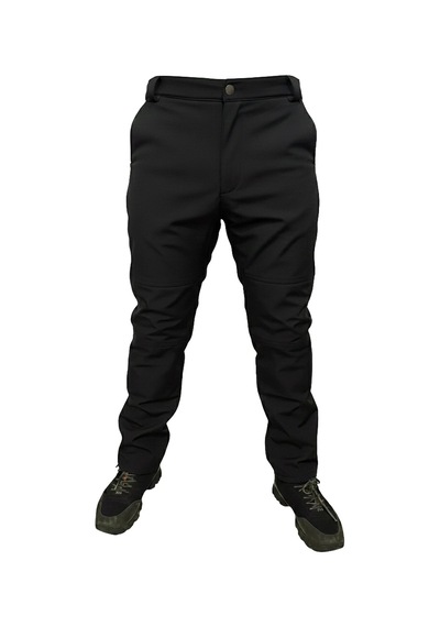 Mysia Outdoor Siyah Soft Shell Pantolon İçi Polarlı Siyah