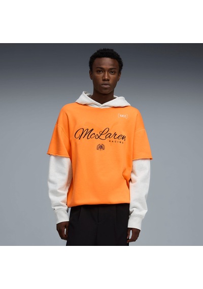 Puma Mclaren Racıng Erkek Kapüşonlu Sweatshırt 637507 03 Turuncu