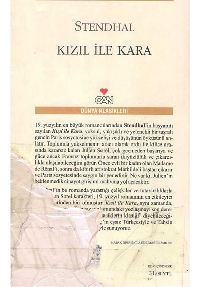 Kızıl İle Kara - Henri Beyle Stendhal 2.el