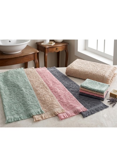 Pamuklu Mutfak Havlusu 4'lü Set 30x50 Cm El Ve Kurulama Havlusu Yumuşak Emici Çok Amaçlı Mint