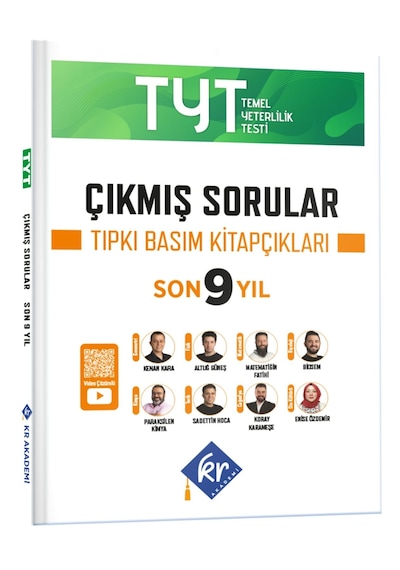 TYT Çıkmış Sorular Son 9 Yıl Tıpkı Basım Kitapçıkları KR Akademi Yayınları