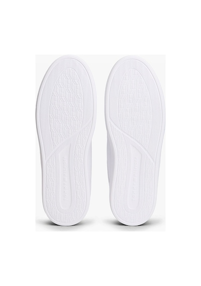 Tommy Hilfiger Icon Court Lıght Leather Erkek Beyaz Sneakers - Fm0fm05946